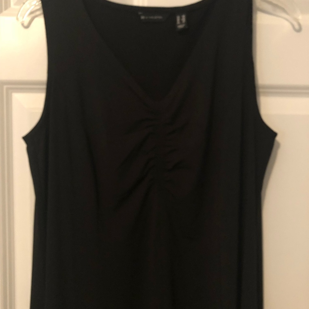 H by Halston high low maxi dress